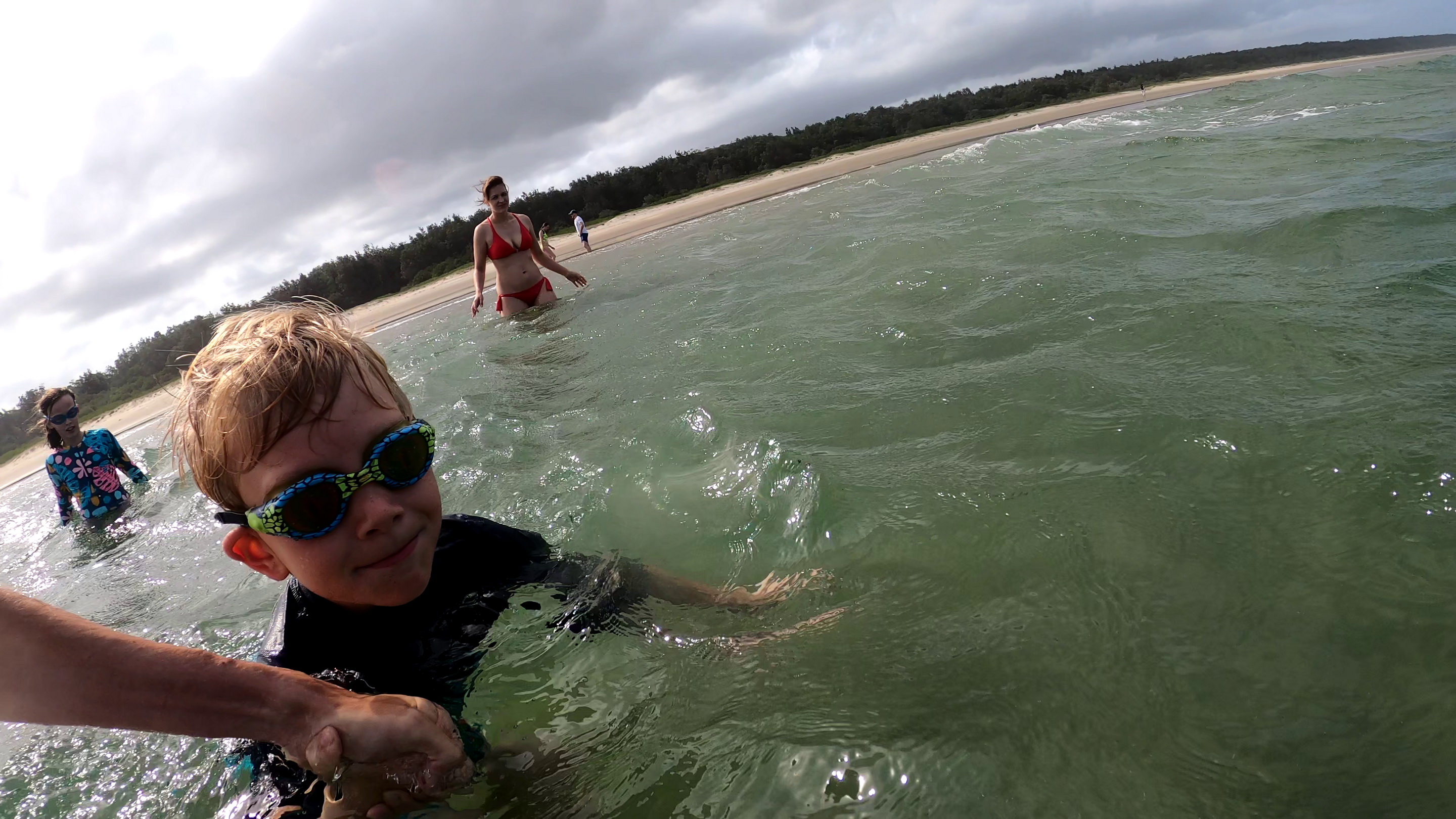 fun while swimming ...